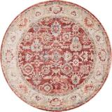 Gray/Red 61 x 0.25 in Area Rug - Charlton Home® Croasmun Power Loom Red/Gray Area Rug Polyester | 61 W x 0.25 D in | Wayfair