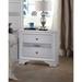 House of Hampton® Strattford 3 Drawer Nightstand Wood in White | 26 H x 26 W x 17 D in | Wayfair 950460E0915742AFAFEBE9720BCAC9A5