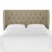 Birch Lane™ Tomey Wingback Headboard Upholstered/Polyester | 55 H x 13 D in | Wayfair 74CBBF9549964E2BAE724316A568D11F