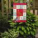 Caroline's Treasures Rex Giant Chinchilla Rabbit Love 2-Sided Polyester 15 x 12 in. Garden Flag in Brown/Red | 15 H x 11.5 W in | Wayfair CK5396GF