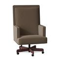 Fairfield Chair Somerset Executive Chair Wood/Upholstered in Red/Gray/Black | 44 H x 28 W x 31 D in | Wayfair 1088-35_8789 06_MontegoBay_1009Nickel