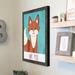 Harriet Bee 'Mr. Fox Selfie' - Print Canvas in Blue/Brown/Green | 25.5 H x 19.5 W x 1 D in | Wayfair 8418E2CFFA0A45ACB3D64F3EBE3EEF49