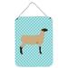 Gracie Oaks Hampshire Down Sheep Hanging Prints Wall Décor Metal in Blue | 12 H x 16 W x 0.03 D in | Wayfair C865DB0C1D8A4A69AA59108A132B7FFC