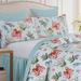 Highland Dunes Kutcher Reversible Quilt Set Polyester/Polyfill/Cotton in Blue/Green/Red | King Quilt + 2 Shams | Wayfair