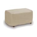 Symple Stuff Box Cushion Ottoman Slipcover Faux Leather in Brown | 14.5 H x 30.5 W x 25 D in | Wayfair 73ACEE5456864847B34226E70BC3F8AD