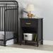 Little Seeds Monarch Hill Hawken 1 Drawer Nightstand Wood in Black/Brown | 26.81 H x 19.69 W x 15.08 D in | Wayfair 5712407COM