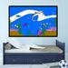 Zoomie Kids Ocean Sea Life Dry Erase board Decal Vinyl in White | 24 H x 36 W in | Wayfair 2CBECABC191F4E6C9403786EAEA143B5