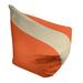 East Urban Home San Francisco Standard Classic Bean Bag Polyester/Fade Resistant in Orange/Brown | 42 H x 38 W x 31 D in | Wayfair