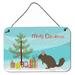 The Holiday Aisle® Chinchilla Christmas Hanging Prints Decorative Accent Metal | 8 H x 12 W x 0.03 D in | Wayfair C7898D67E3204259AD410235EA4B8508