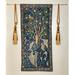 Astoria Grand Cotton William Morris Woodpecker in Fruit Tree Wall Hanging Cotton in Black/Gray | 55 H x 27 W in | Wayfair