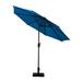 The Twillery Co.® Pierpoint 108" Market Umbrella w/ Free Standing Umbrella Base Metal in Blue/Navy | 91 H x 108 W x 108 D in | Wayfair