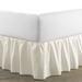 Laura Ashley Ruffled Solid Bed Skirt Cotton in White | 39 W x 75 D in | Wayfair 213143