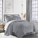 Latitude Run® Accokeek Coverlet/Bedspread Set Polyester/Polyfill/Microfiber in Gray | King Coverlet + 2 Shams + 2 Throw Pillows | Wayfair