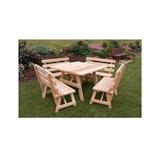Rosecliff Heights Bermondsey Square 8 - Person 43" Long Outdoor Picnic Table Wood in White | Wayfair 3F4AC98BF0194BAABEF5F51DBAED5FEF