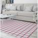 Pink 60 x 0.08 in Area Rug - Rosalind Wheeler Caravelle Plaid Area Rug Polyester | 60 W x 0.08 D in | Wayfair 31C5229FE66A4A4690B5E45A032CA387