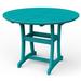 YardCraft Stella Bar Outdoor Table Plastic in Blue/Brown | 54 H x 54 W x 54 D in | Wayfair PBT54-AB