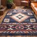 White 111 x 0.4 in Area Rug - Well Woven Tulsa Lea Moroccan Area Rug in Blue/ | 111 W x 0.4 D in | Wayfair TU-104-8