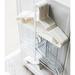 Yamazaki Home Magnet Laundry Hanger Storage Rack, Large Hanging Organizer, Steel, Magnetic Metal in White | 18.1 H x 2.4 W x 3.3 D in | Wayfair