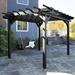 Highwood USA Lawn & Garden Plastic Pergola in Black | 8 H x 10 W x 10 D in | Wayfair AD-KITPGLA101003-BKE