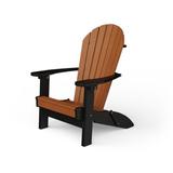 YardCraft Wisby Poly Plastic Folding Adirondack Chair Metal in Black | 40 H x 31 W x 32 D in | Wayfair PAF-CB