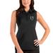 Women's Antigua Black Los Angeles Kings Tribute Sleeveless Polo