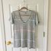 Urban Outfitters Tops | Bdg Striped Burnout Tee | Color: Blue/White | Size: M