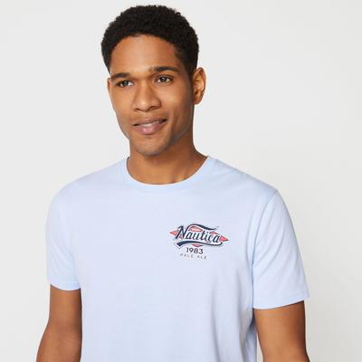 Nautica Men's Big & Tall Mermaid Graphic Tee Azure Blue, 3XL