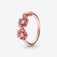 Bague Trio de Marguerites Rose