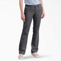 Dickies Women's Flex Slim Fit Bootcut Pants - Charcoal Gray Size 8 (FP121)