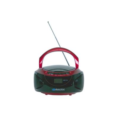 AmpliVox CD Boombox with Bluetooth Red SL1015