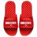 Men's ISlide Red Ohio State Buckeyes Football Bar Logo Slide Sandals
