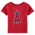 Infant Red Los Angeles Angels Primary Team Logo T-Shirt