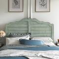 Kelly Clarkson Home Lyra Solid Wood Panel Headboard Metal in Green | 64 H x 64 W x 2 D in | Wayfair 7303473C09664B6BBF864157D1523F95