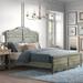 Kelly Clarkson Home Barrett Solid Wood Low Profile Standard Bed Wood in Green/Gray | 64 H x 81 W x 86 D in | Wayfair