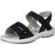 Superfit Mädchen Rainbow Sandalen, Schwarz (Schwarz 01), 35 EU