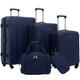 Travelers Club Chicago Hardside Erweiterbares Spinner-Gepäck, Marineblau, 5 Piece Set, Chicago Hartschalengepäck, erweiterbar