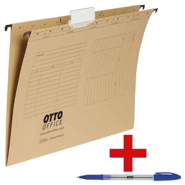 OTTO Office Hängemappen inkl. Einwegkugelschreiber »Eco Stick« braun Image