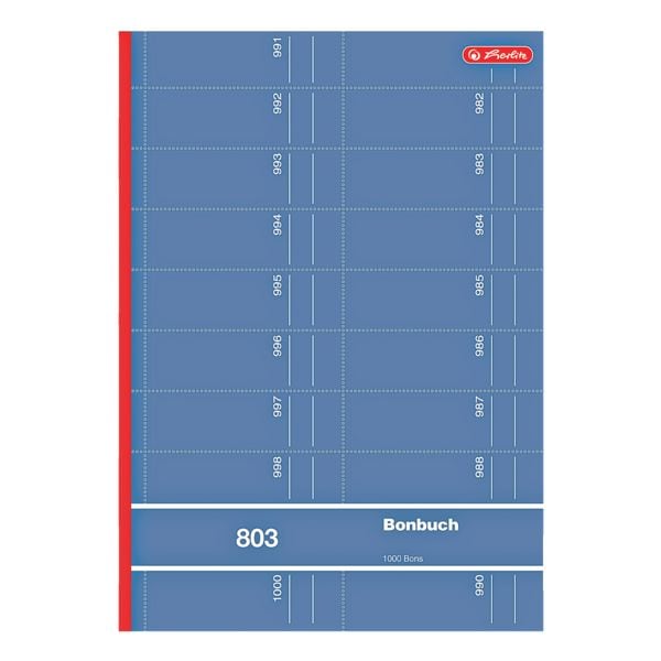 Herlitz Bonbuch »803« A4, 1000 Abrisse mehrfarbig, 20.9x29.7 cm Image