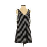 GB Casual Dress: Black Stripes Dresses - Women's Size X-Small