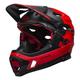 Bell Bike Unisex – Erwachsene SUPER DH Spherical Helme, Mat/Gls Red/Black Fasthouse, L