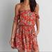 American Eagle Outfitters Dresses | American Eagle Off The Shoulder Floral Dress | Color: Orange/Purple | Size: S