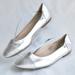 Nine West Shoes | * Nine West Gentleyo Metallic Silver Ballet Flats | Color: Silver | Size: 11