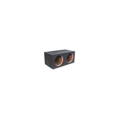 Atrend E12D 12 in. Dual Sealed Subwoofer Enclosure - Charcoal