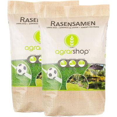 Agrarshop Rasensamen Trockenrasen 20 kg Grassamen Trockenlage Spielrasen