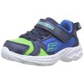 Skechers Boys' Eclipsor - Interpulse Trainers, Blue Lime, 8 Child UK (25 EU)