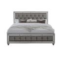 Queen Bed Silver in Silver - Global Furniture USA RILEY-QB