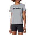 Champion Damen Klassisches T-Shirt, Oxford Gray-y08113, Klein