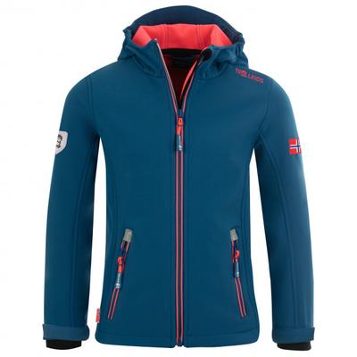 Trollkids - Girl's Trollfjord Jacket - Softshelljacke Gr 116 blau