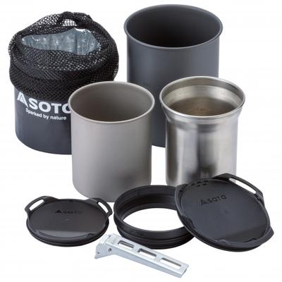 Soto - Thermostack + Cook Set Combo - Topf Gr 350 + 400 + 750 ml grau Image