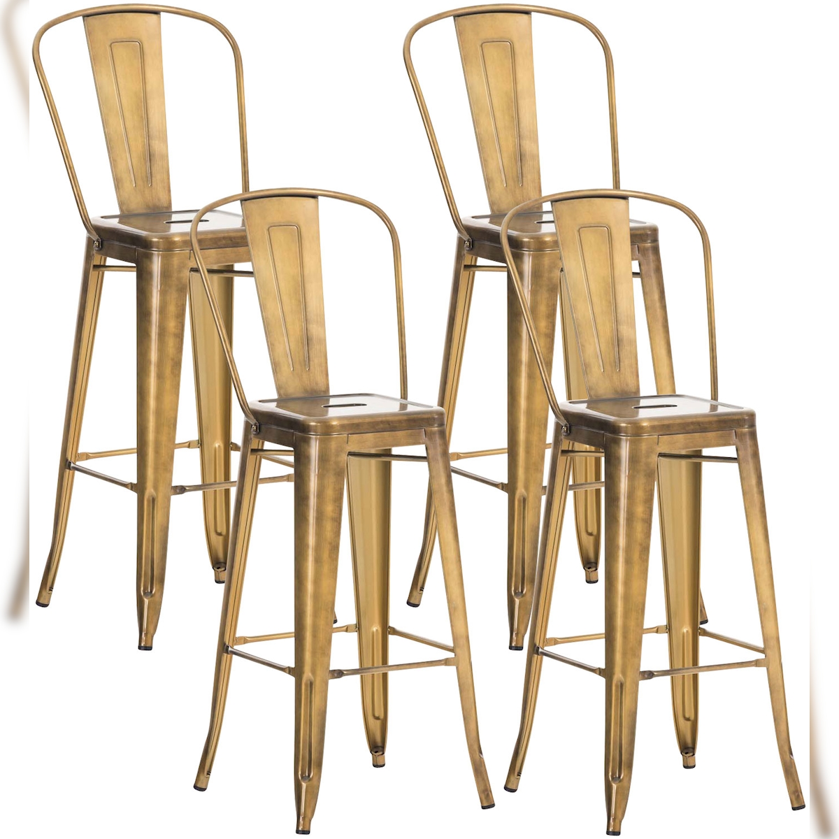 CLP 4er Set Barhocker Aiden gold Image